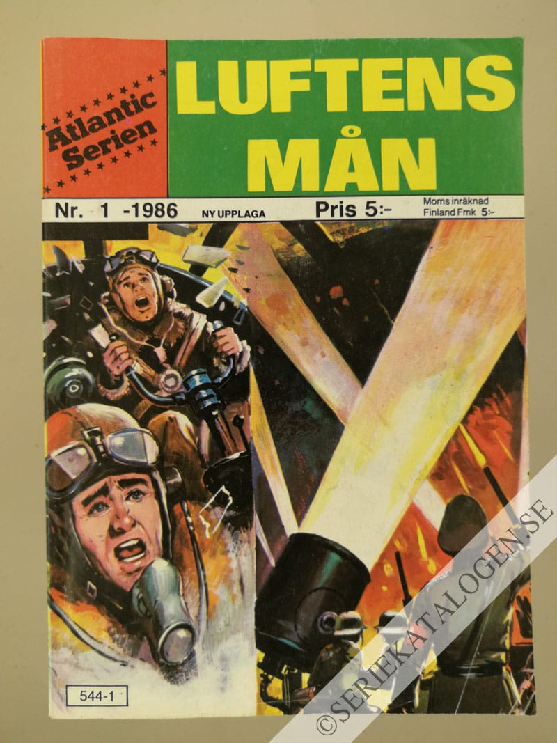 Framsida på Atlanticserien Luftens mån (1986)