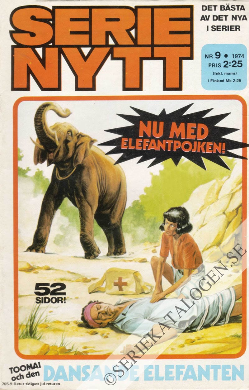 Framsida på Serie-Nytt #9 (1974)