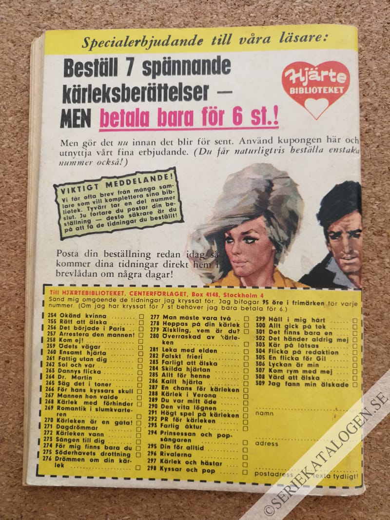 Baksida på Den riktiga kärleken (1966)