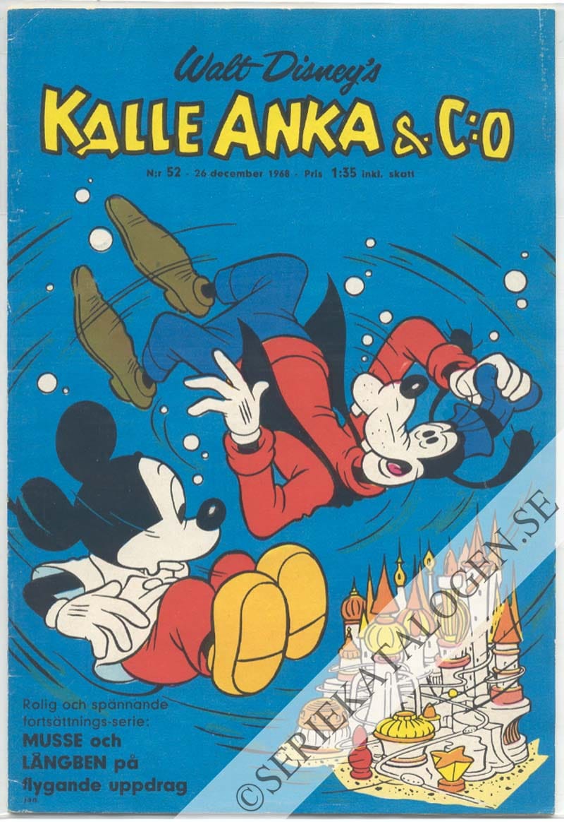 Framsida på Kalle Anka & C:o #52 (1968)