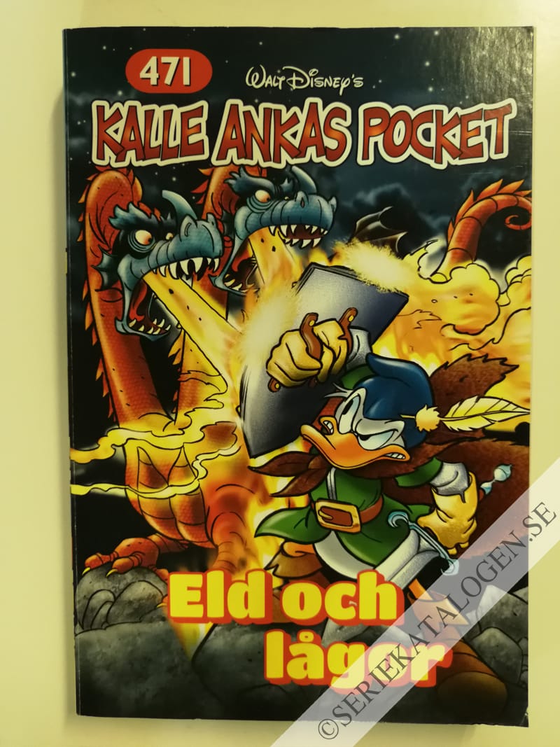 Framsida på Kalle Ankas pocket #471 - Eld och lågor (2017)