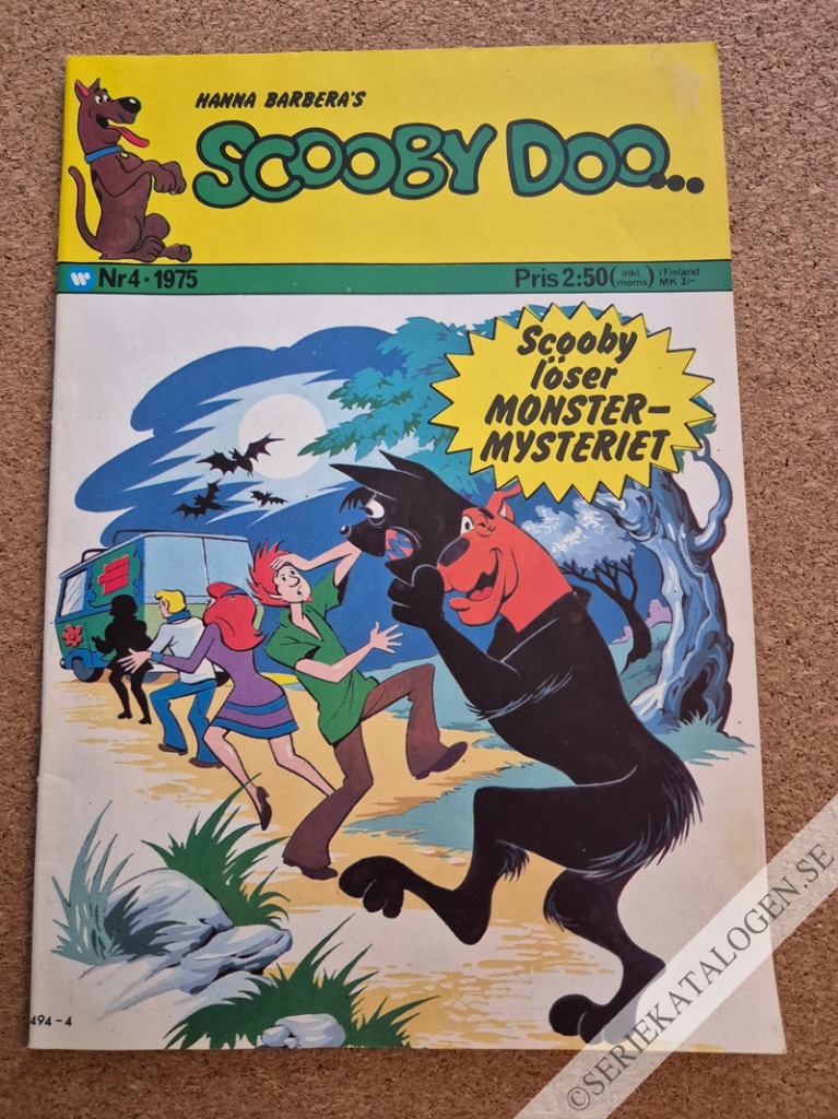 Framsida på Scooby Doo #4 (1975)