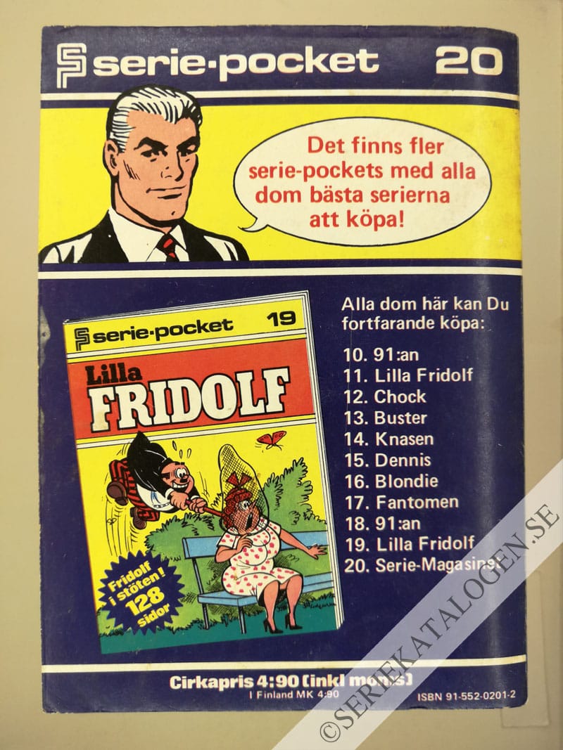 Baksida på Seriemagasinet (1974)