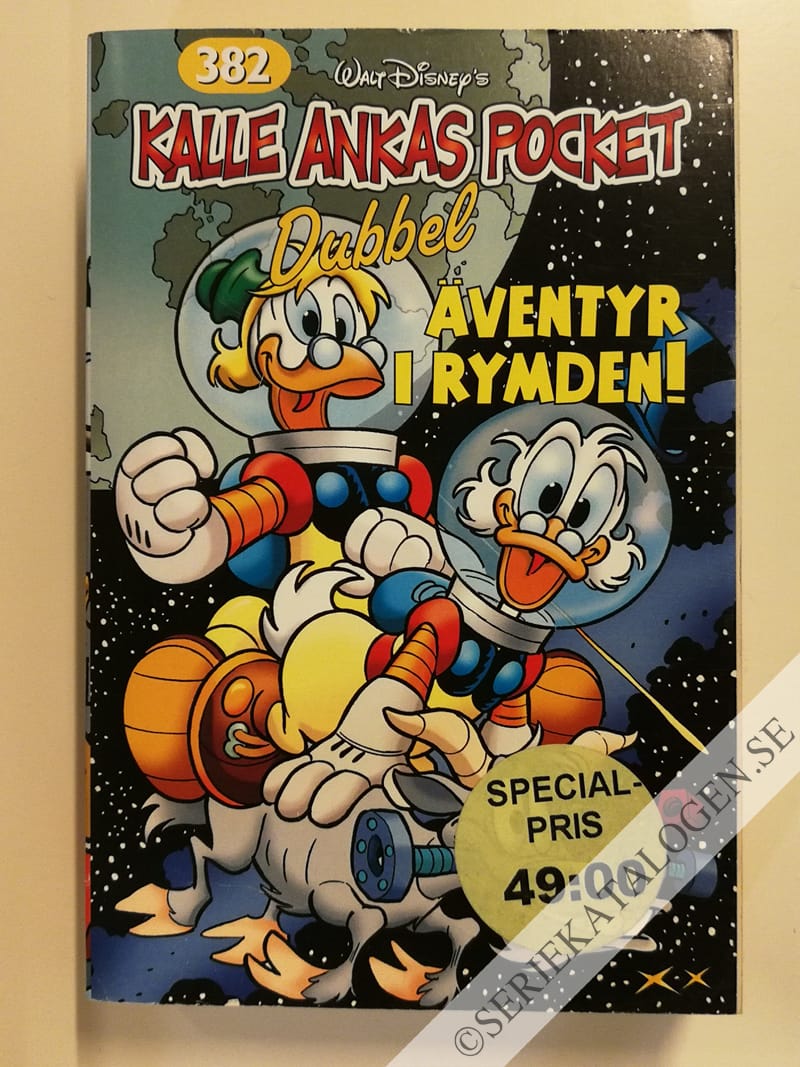 Framsida på Kalle Ankas pocket #382 - Äventyr i rymden! (2010)