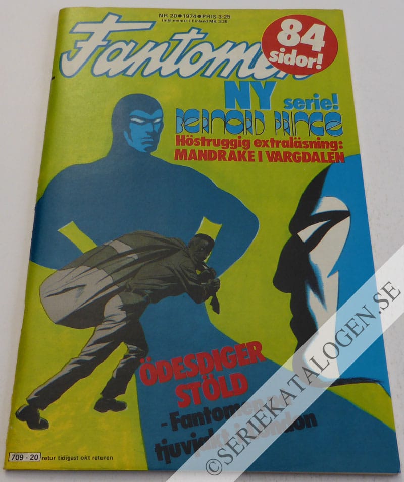 Framsida på Fantomen #20 (1974)