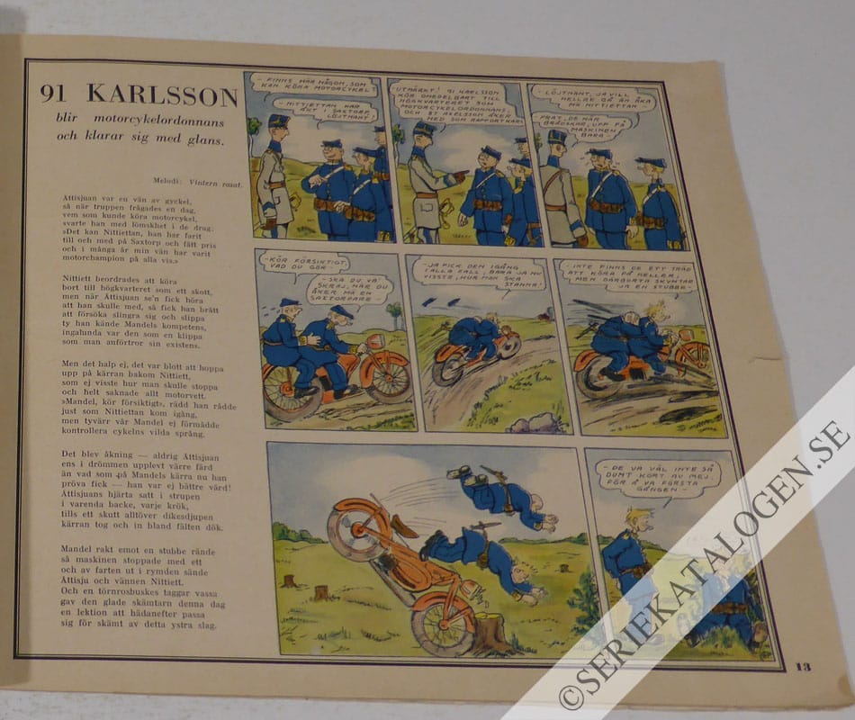 Exempel på Så var 1938 för 91 Karlsson - Hela Sveriges lille beväringsman (1938)