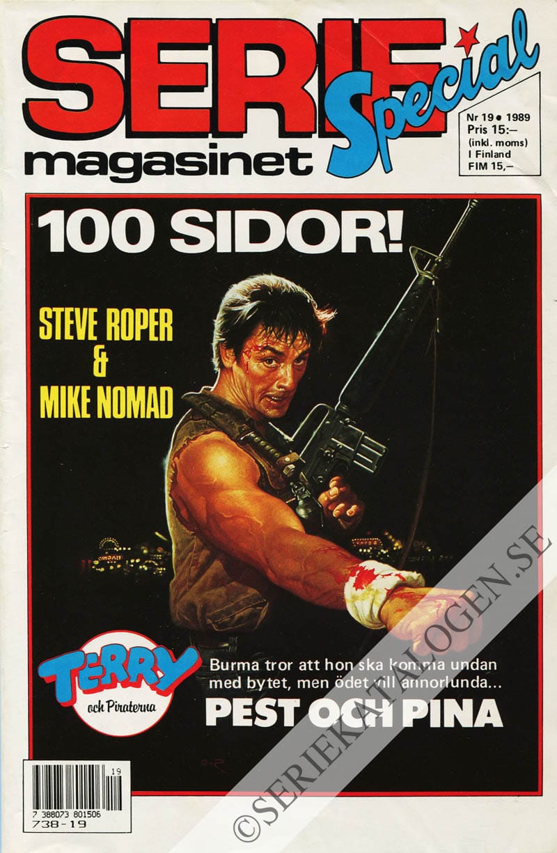 Framsida på Seriemagasinet #19 (1989)