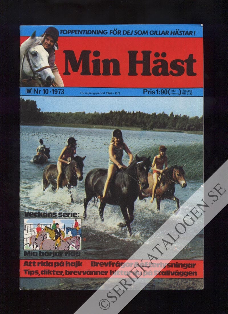 Framsida på Min häst #10 (1973)