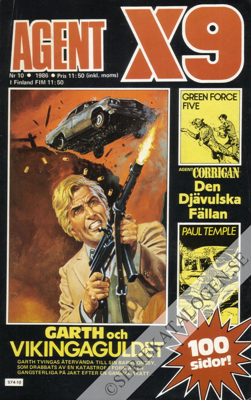 Framsida på Agent X9 #10 (1986)