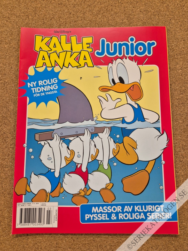 Framsida på Kalle Anka junior #3 (2016)