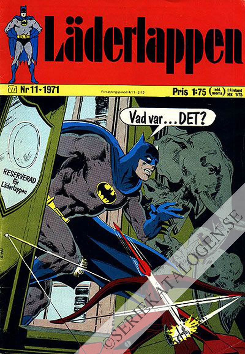Framsida på Läderlappen och Robin #11 (1971)