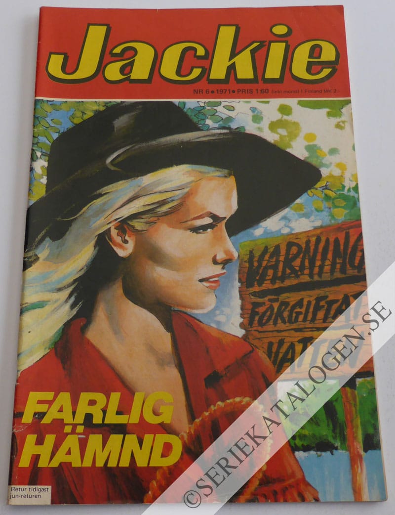 Framsida på Jackie #6 (1971)