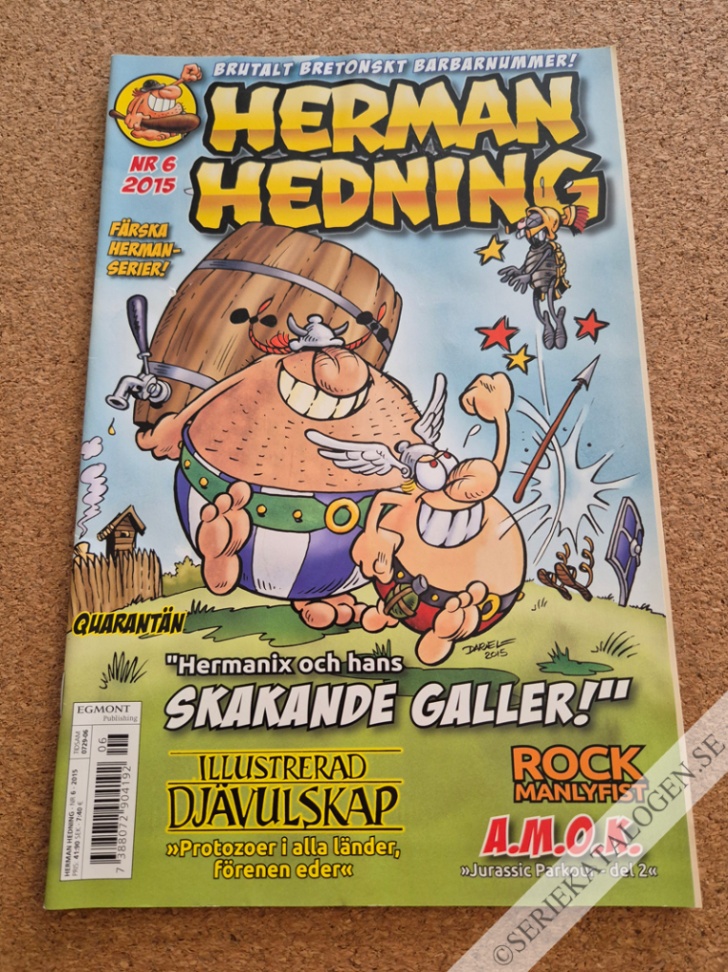 Framsida på Herman Hedning #6 (2015)
