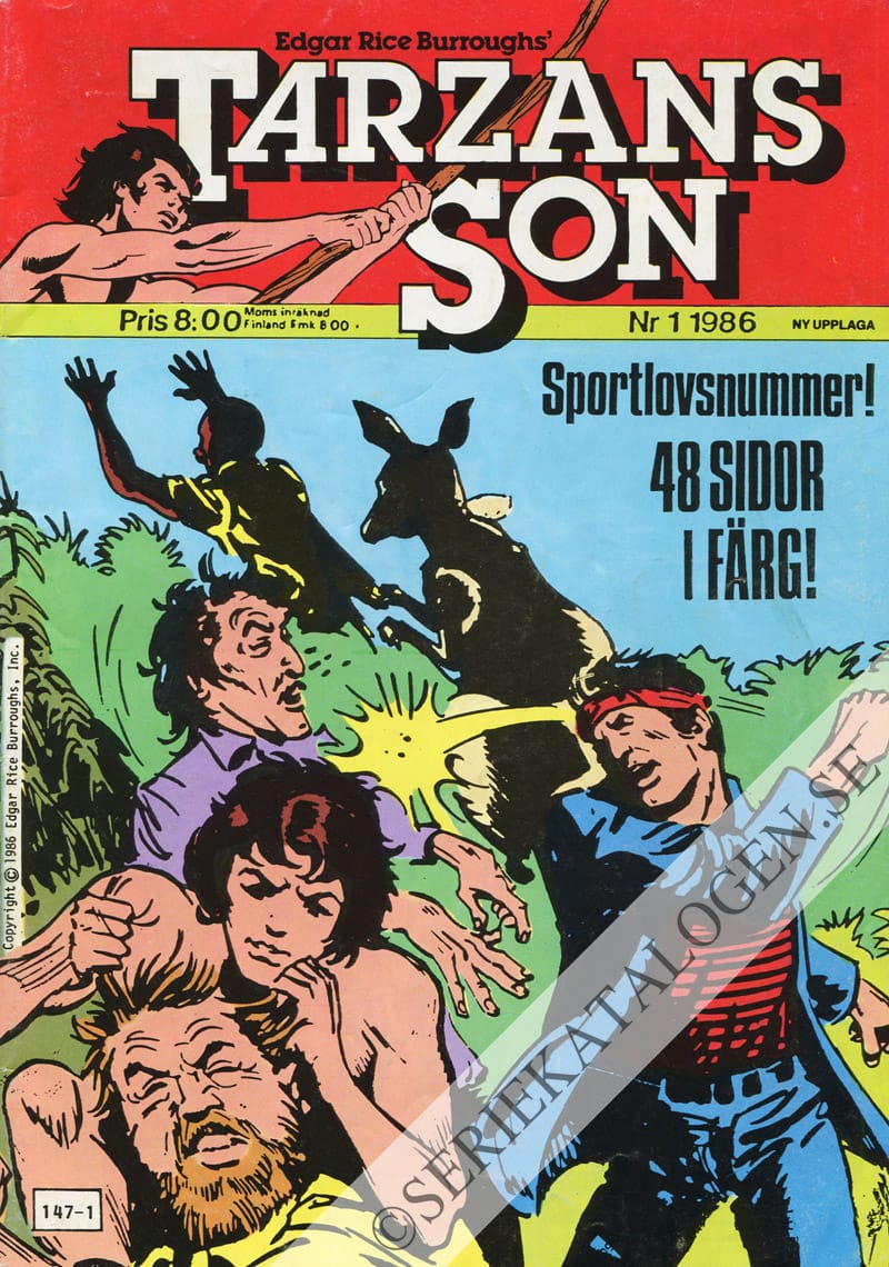 Framsida på Tarzans son #1 (1986)