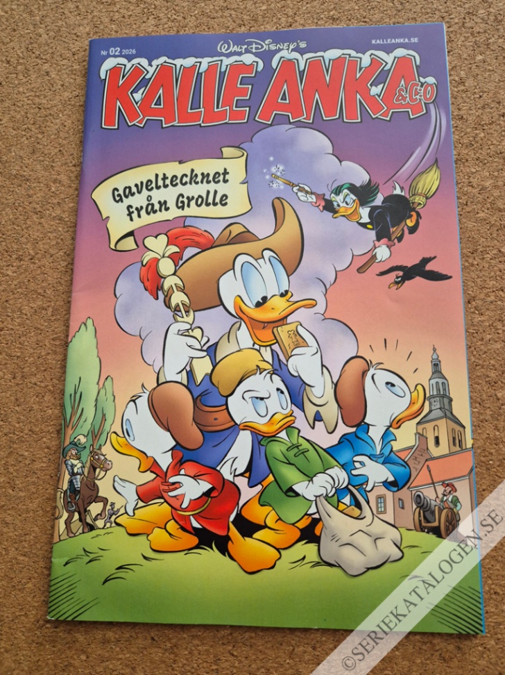 Framsida på Kalle Anka & C:o #2 - Gaveltecknet från Grolle (2026)