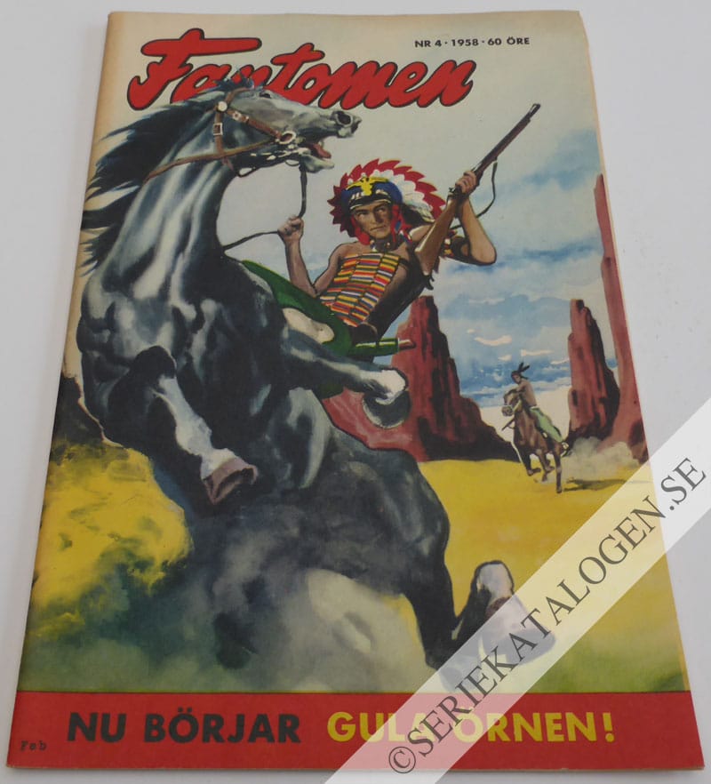 Framsida på Fantomen #4 (1958)