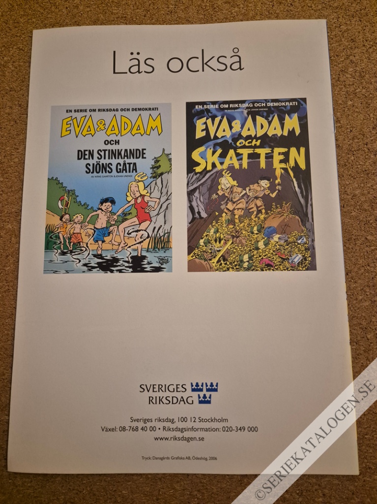 Baksida på Eva & Adam och hotet från världsrymden (2006)