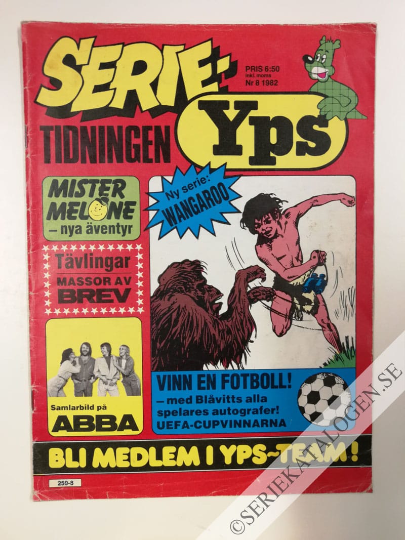 Framsida på Serietidningen Yps #8 (1982)