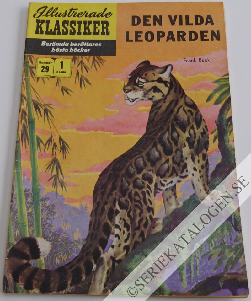 Framsida på Illustrerade Klassiker Den vilda leoparden (1957)