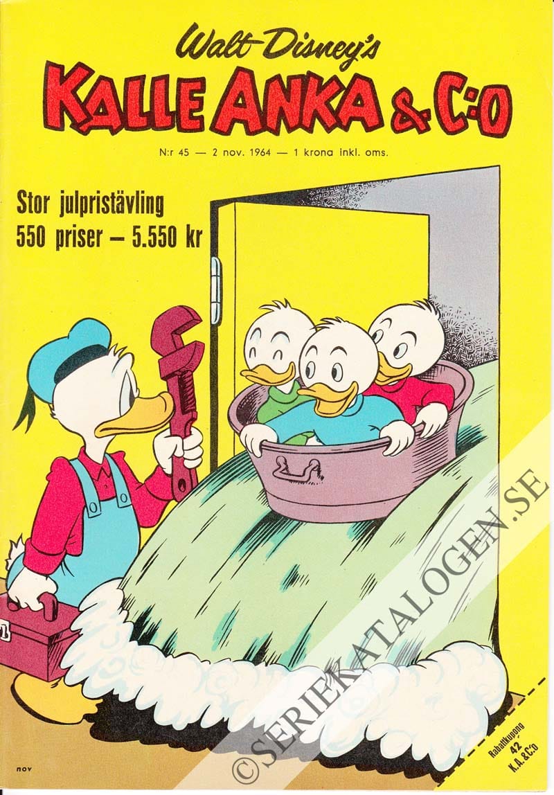 Framsida på Kalle Anka & C:o #45 (1964)