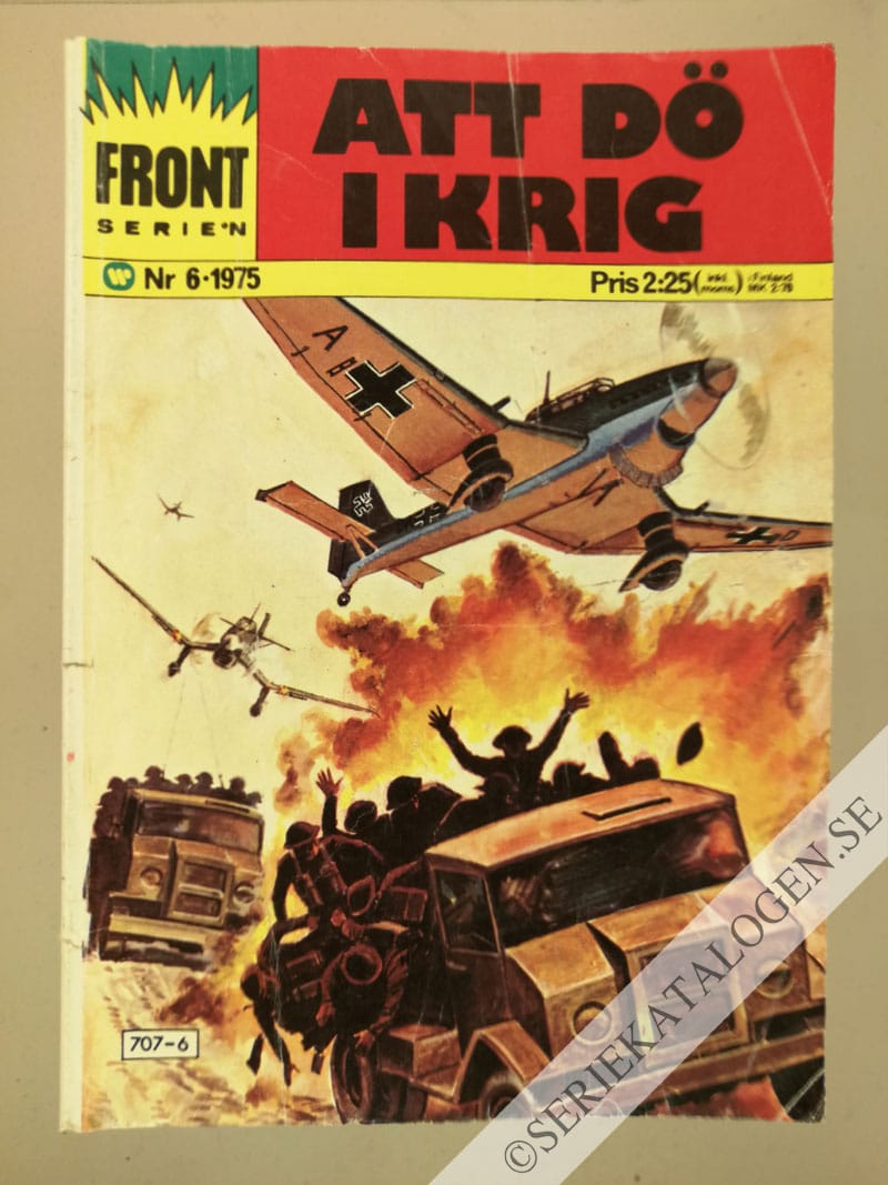 Framsida på Frontserien #6 - Att dö i krig (1975)