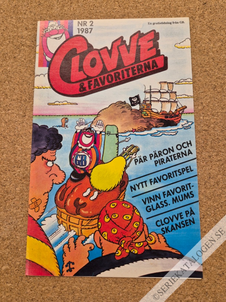 Framsida på Clovve & favoriterna #2 (1987)