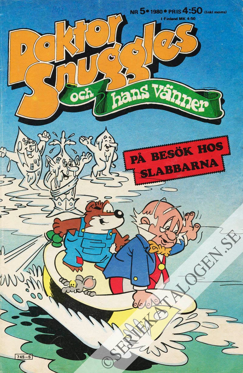 Framsida på Doktor Snuggles och hans vänner #5 (1980)