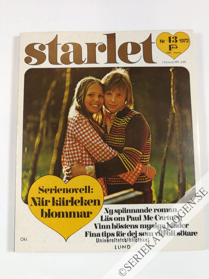Framsida på Starlet #43 (1972)
