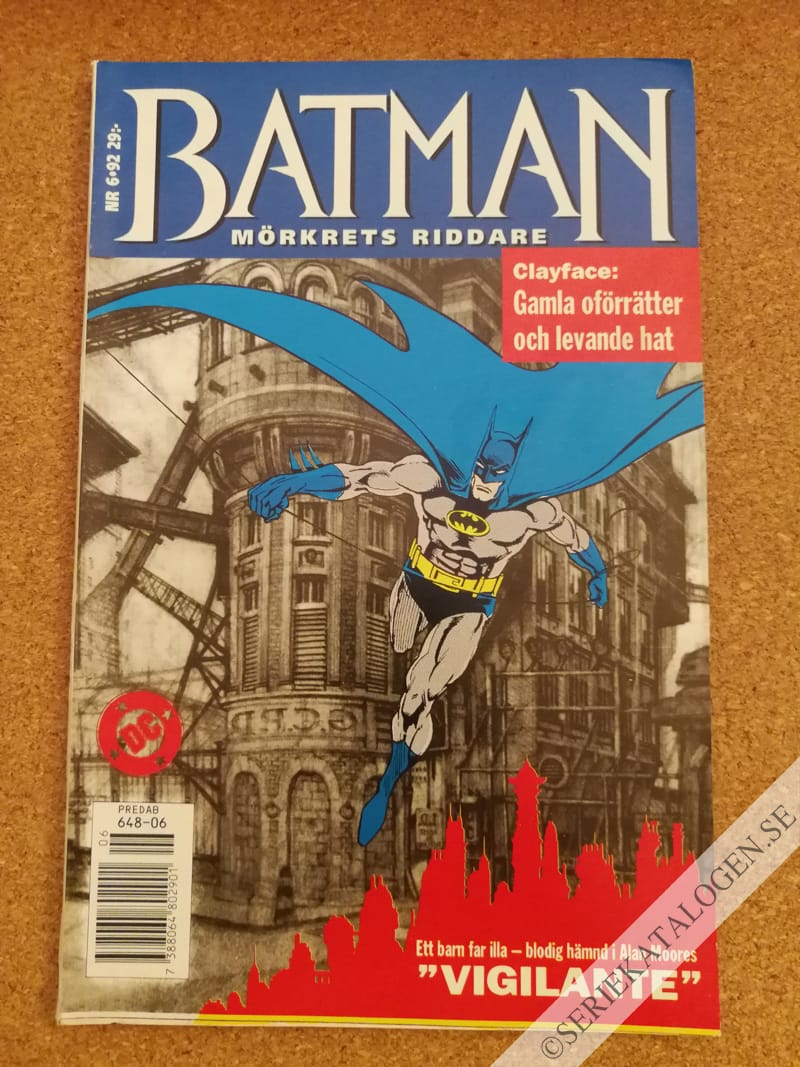 Framsida på Batman - mörkrets riddare #6 (1992)