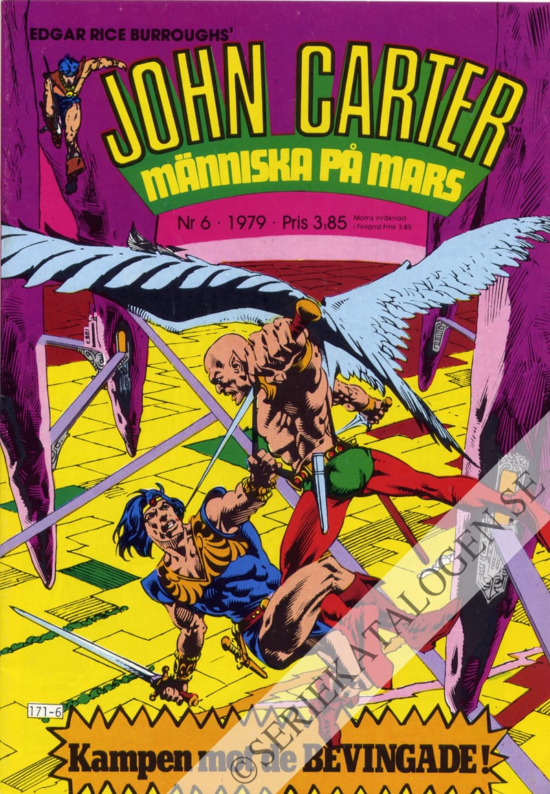 Framsida på John Carter Kampen mot de bevingade! (1979)