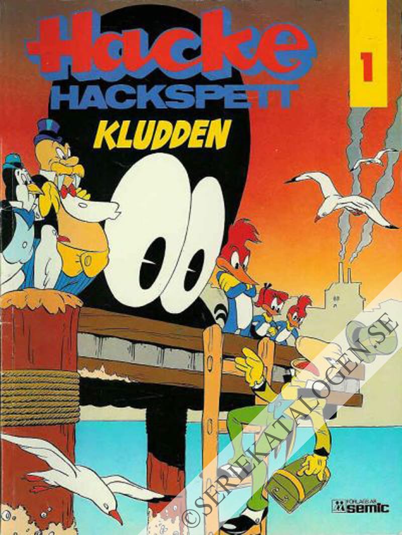 Framsida på Hacke Hackspett Kludden (1979)