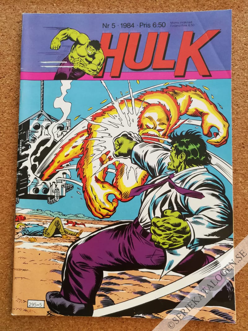 Framsida på Hulk #5 (1984)