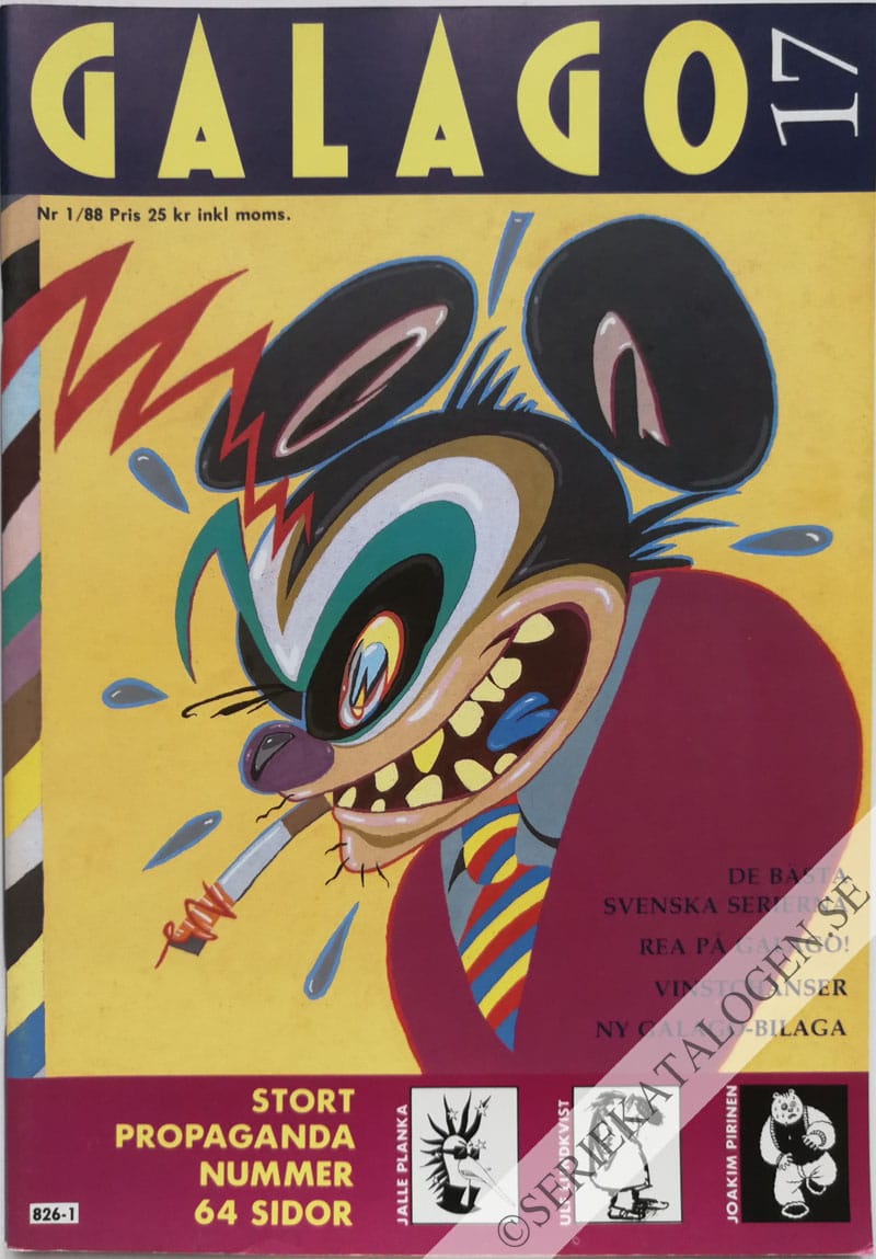 Framsida på Galago #1 (1988)
