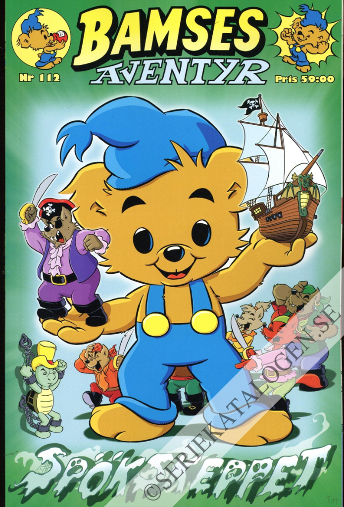 Framsida på Bamses äventyr Spökskeppet (2024)