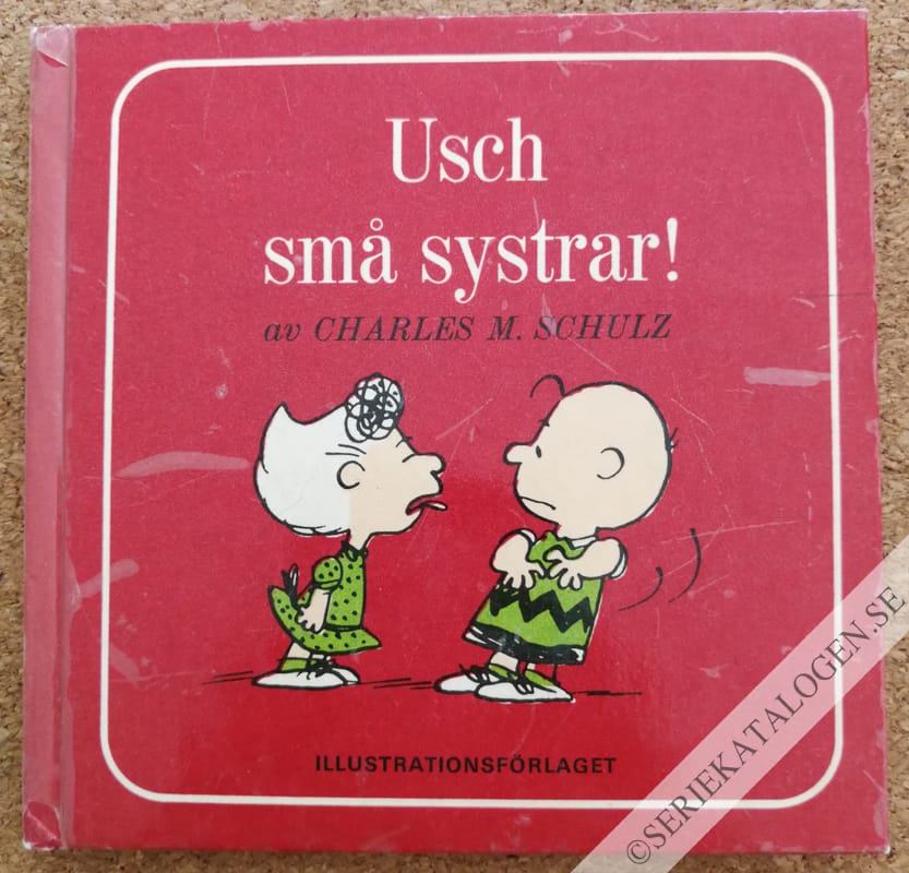 Framsida på De små Snobben-böckerna Usch små systrar (1970)