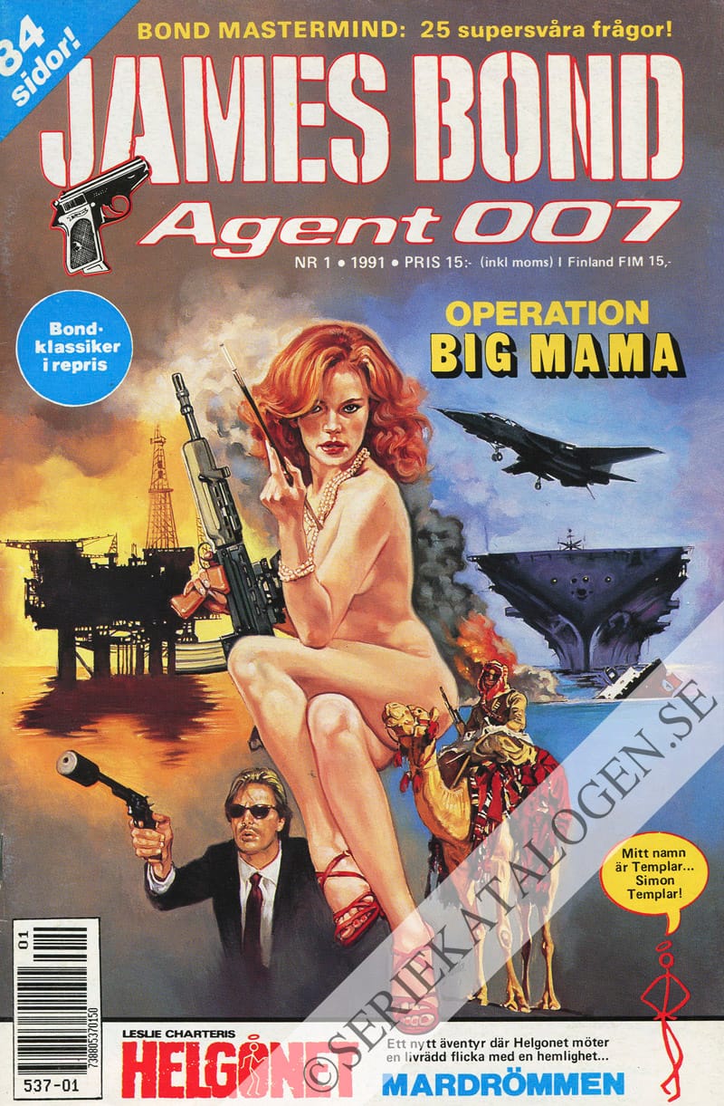 Framsida på James Bond agent 007 #1 (1991)