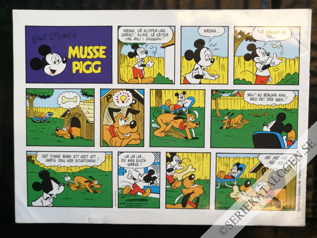 Baksida på Varma julhälsningar! (1989)