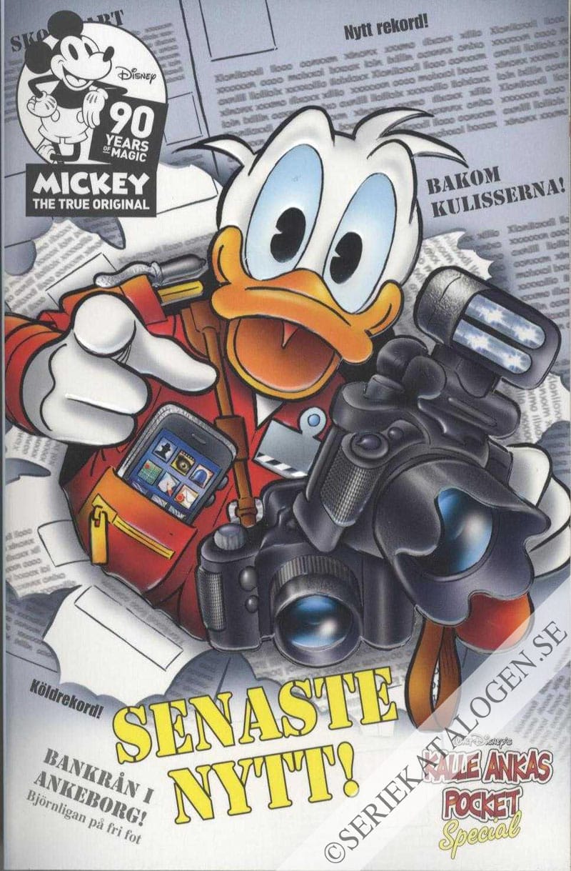 Framsida på Kalle Ankas pocket special Senaste nytt! (2018)