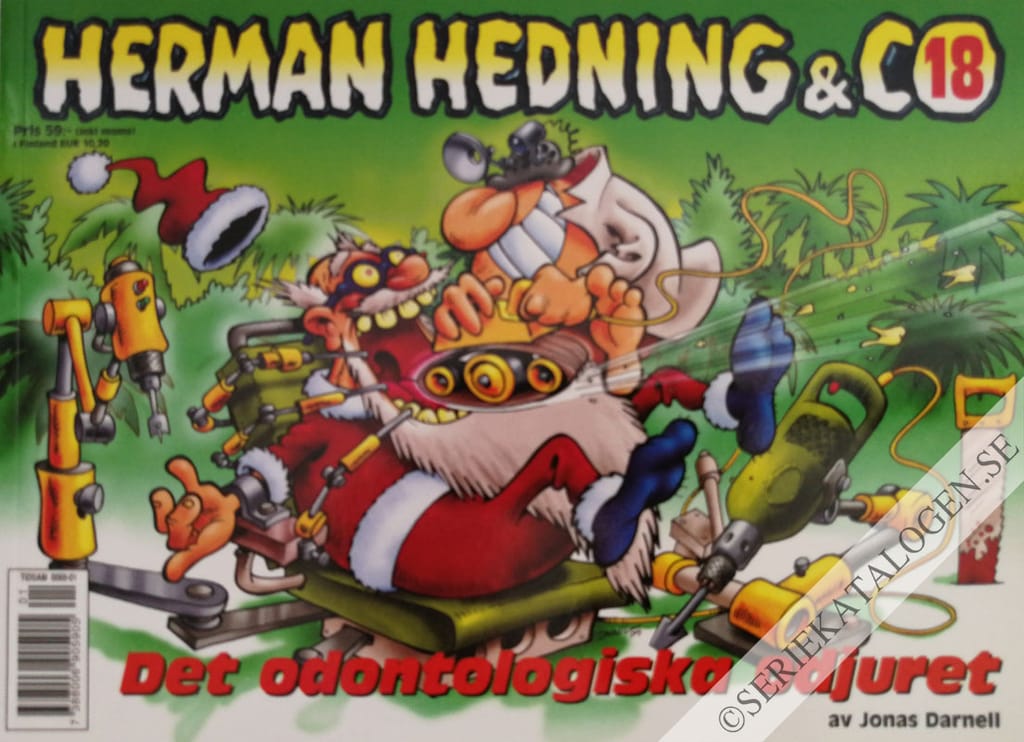 Framsida på Herman Hedning & co Det odontologiska odjuret (2009)