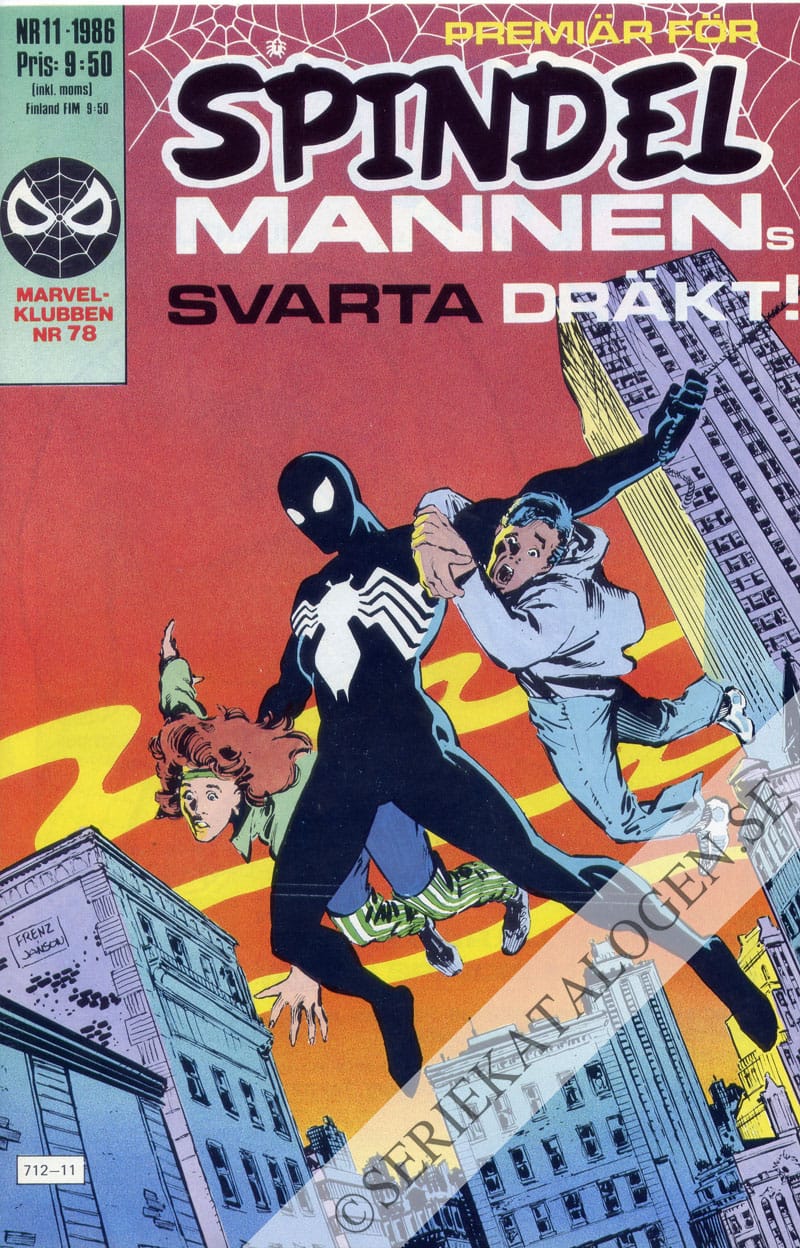 Framsida på Spindelmannen #11 (1986)