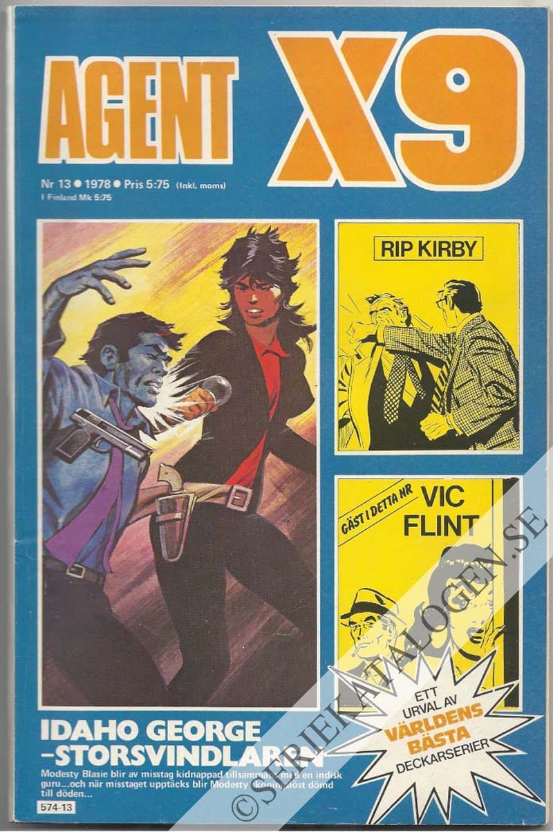 Framsida på Agent X9 #13 (1978)