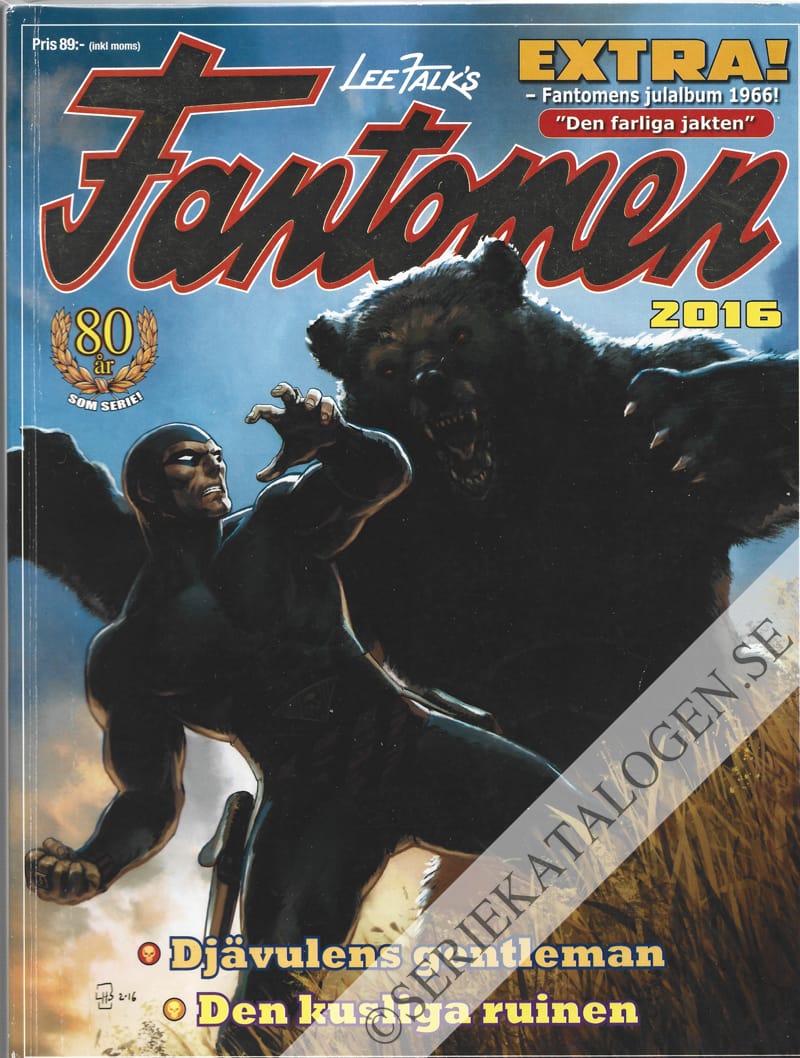 Framsida på Fantomen Djävulens gentleman - Den kusliga ruinen (2016)