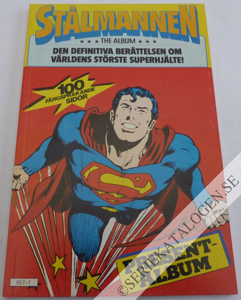 Framsida på Stålmannen presentalbum The Album (1980)