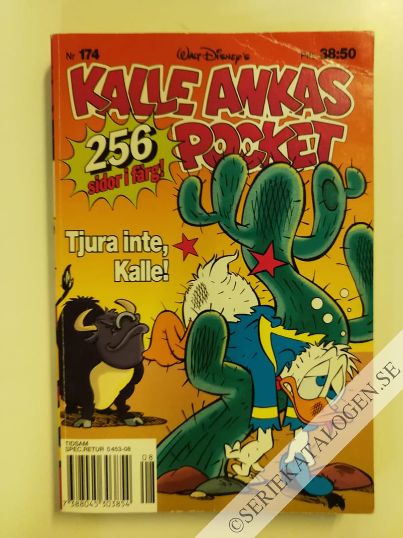 Framsida på Kalle Ankas pocket #174 - Tjura inte, Kalle! (1994)