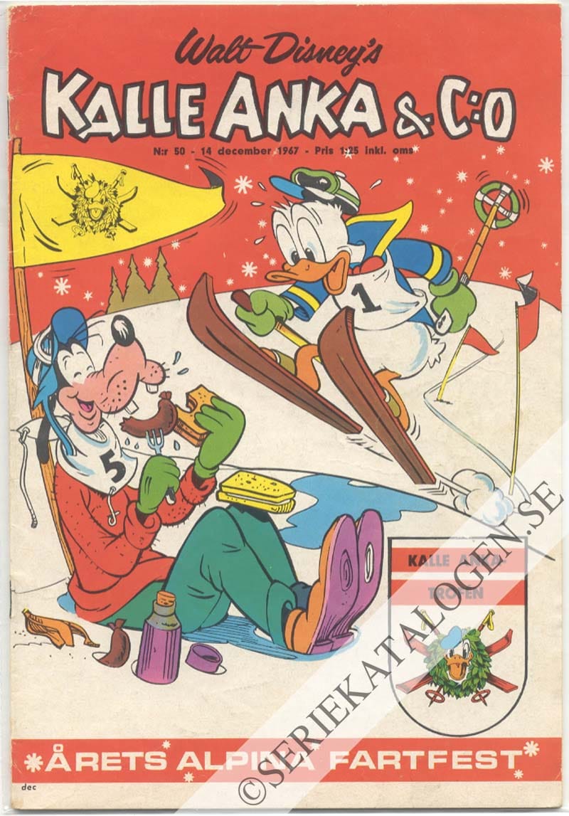 Framsida på Kalle Anka & C:o #50 (1967)