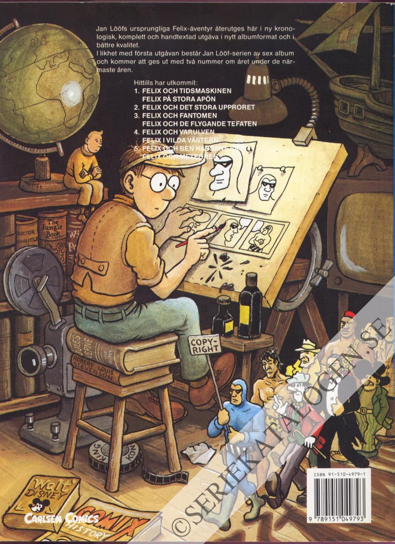 Baksida på Felix och Ben Hassans skatt (1990)