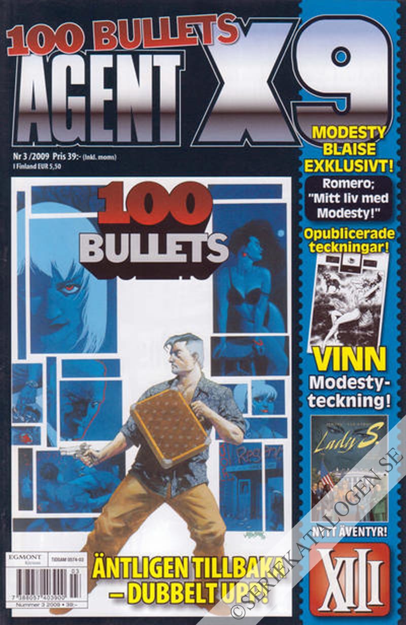 Framsida på Agent X9 #3 (2009)