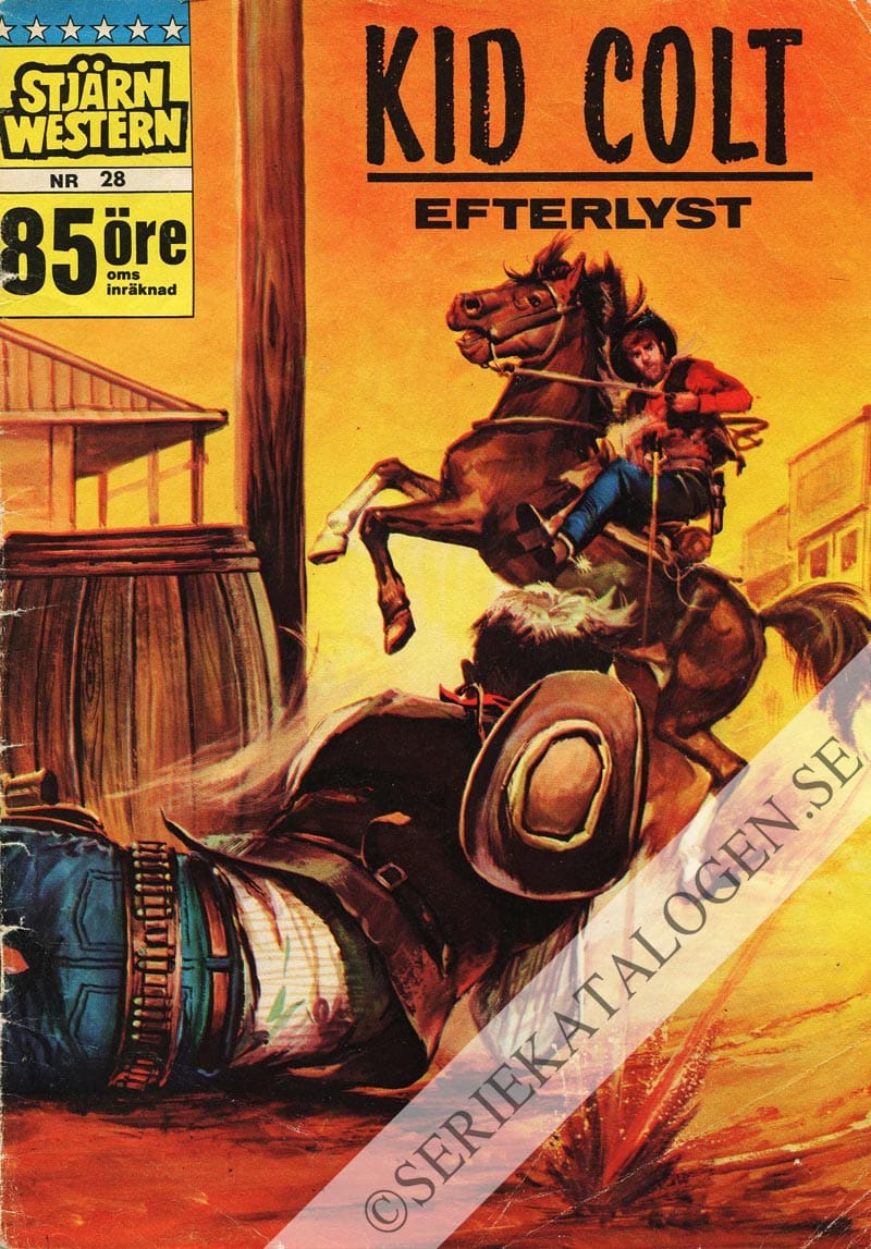 Framsida på Stjärnwestern Kid Colt - Efterlyst (1965)