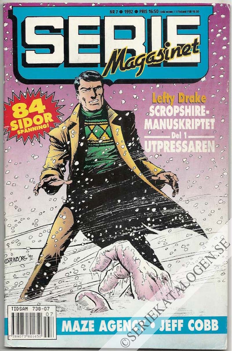 Framsida på Seriemagasinet #7 (1992)