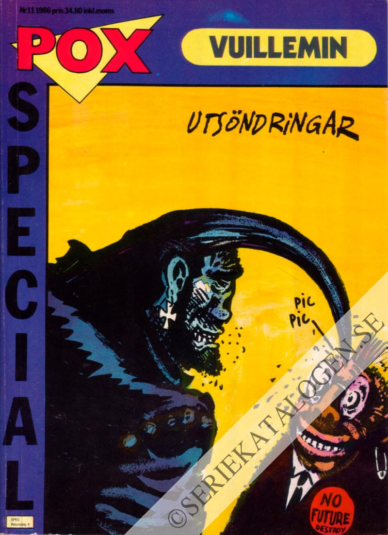 Framsida på Pox special Utsöndringar (1986)